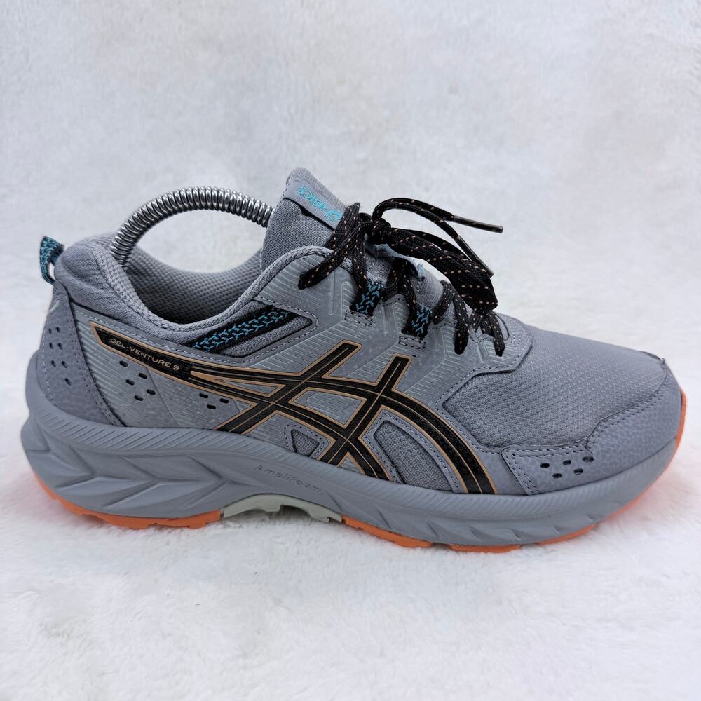 ASICS Gel-Venture 9 Mens Running Shoes Sheet Rock Sun Peach Size 8 Trail Sneaker